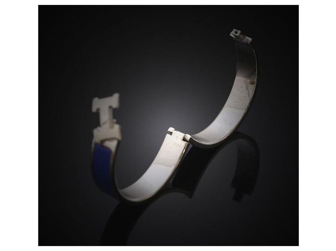 Hermès Click Acier PM Blue Silver Azul - vista 6