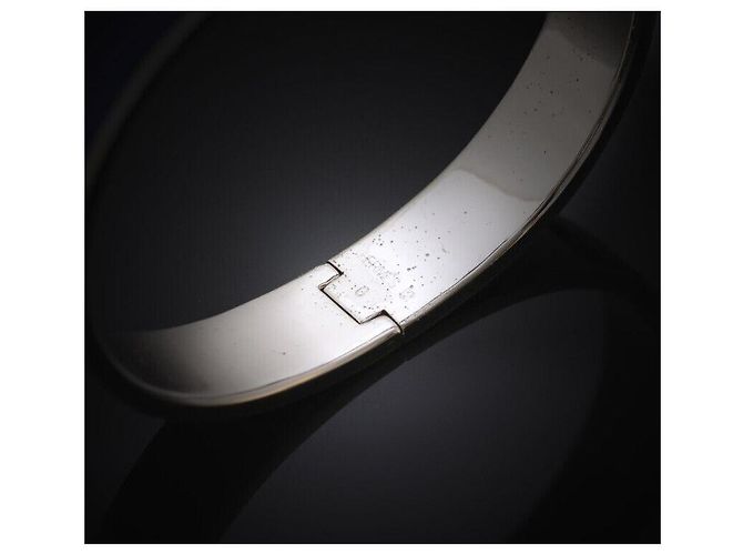 Hermès Click Acier PM Blue Silver Azul - vista 7
