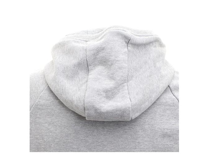 Thom Browne Felpa con cappuccio e zip grigia Bars Marrone - vista 8
