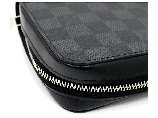 Louis Vuitton Damier Graphite Zippy XL Wallet Pouch Braun - Ansicht 7