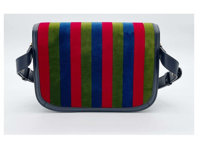 Borsa a Spalla Gucci Horsebit Blu navy - vista 2