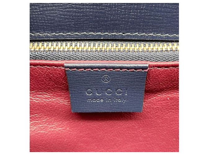 Borsa a Spalla Gucci Horsebit Blu navy - vista 9