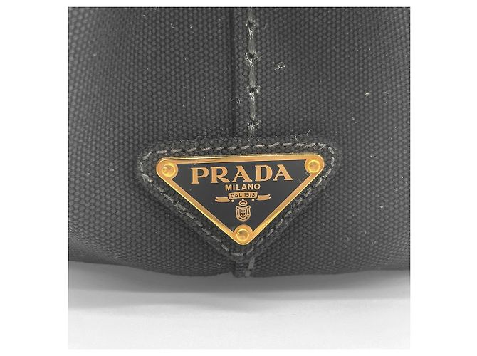 Borsa Tote 2-Way Canapa PRADA Nero - vista 11