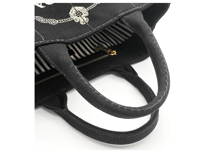 Borsa Tote 2-Way Canapa PRADA Nero - vista 6