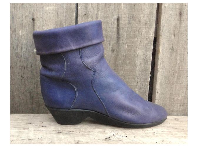 Botines de cuero Bally 80s Púrpura - vista 4
