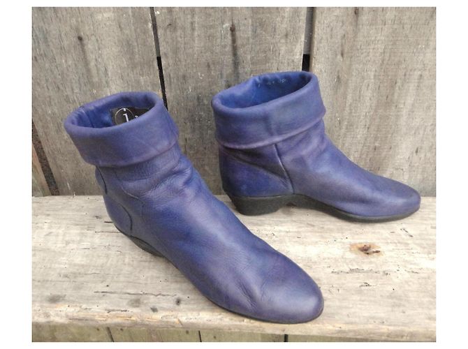 Botines de cuero Bally 80s Púrpura - vista 6