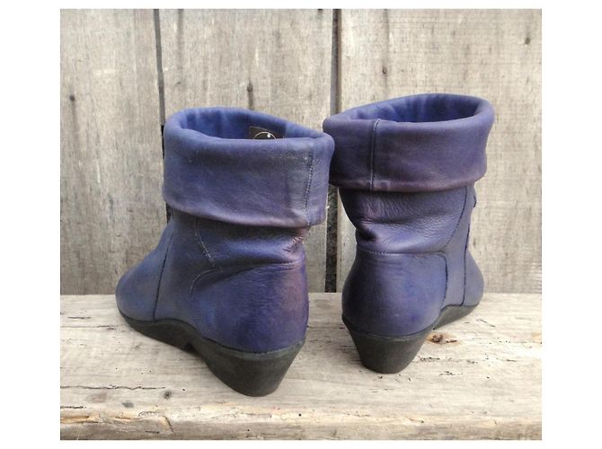 Botines de cuero Bally 80s Púrpura - vista 7