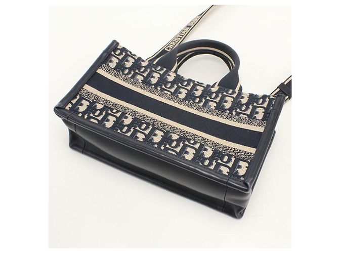 Borsa Book Tote 2-Way Christian Dior Blu navy - vista 2