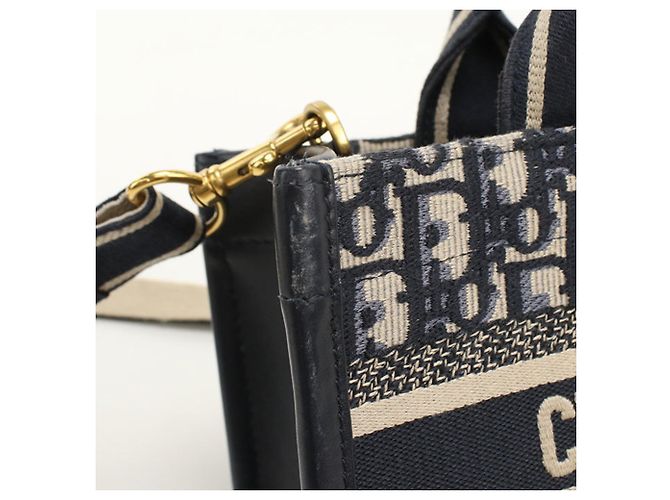 Borsa Book Tote 2-Way Christian Dior Blu navy - vista 5