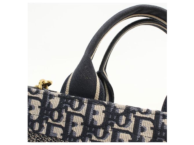 Borsa Book Tote 2-Way Christian Dior Blu navy - vista 6