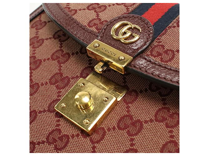 Borsa Gucci Ophidia Rosso Bordò - vista 5