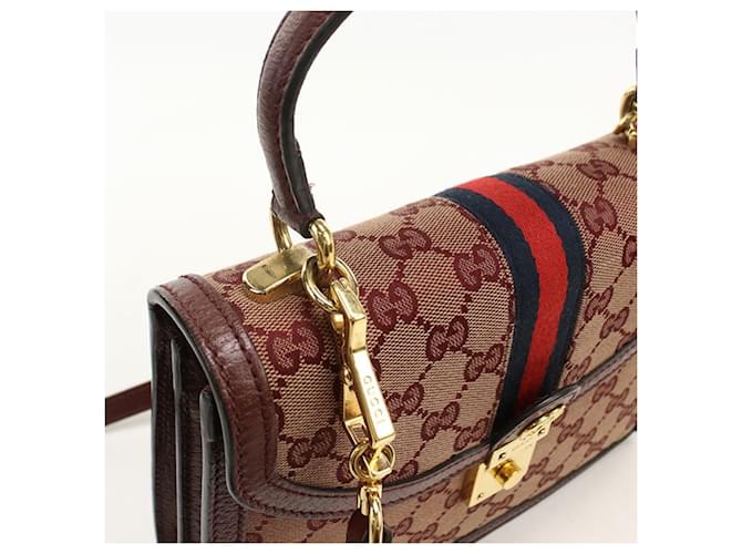 Borsa Gucci Ophidia Rosso Bordò - vista 7