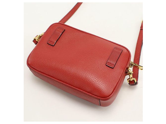 Borsa a tracolla in pelle rossa Prada Rosso - vista 2