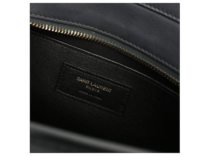 Borsa a mano grigia Saint Laurent Marrone - vista 7