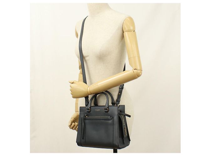 Borsa a mano grigia Saint Laurent Marrone - vista 9