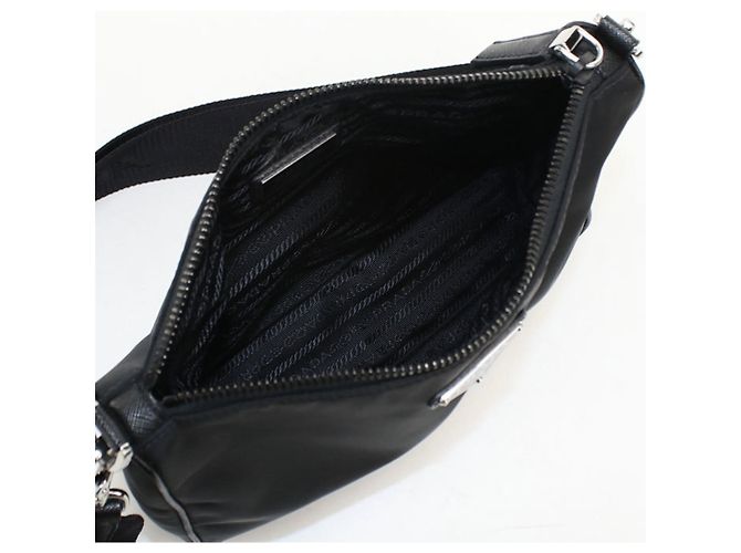 Borsa a tracolla nera da uomo Prada Nero - vista 3