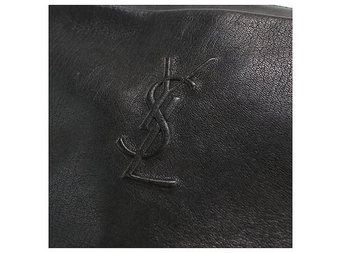 Borsa a tracolla in pelle nera Saint Laurent Nero - vista 4