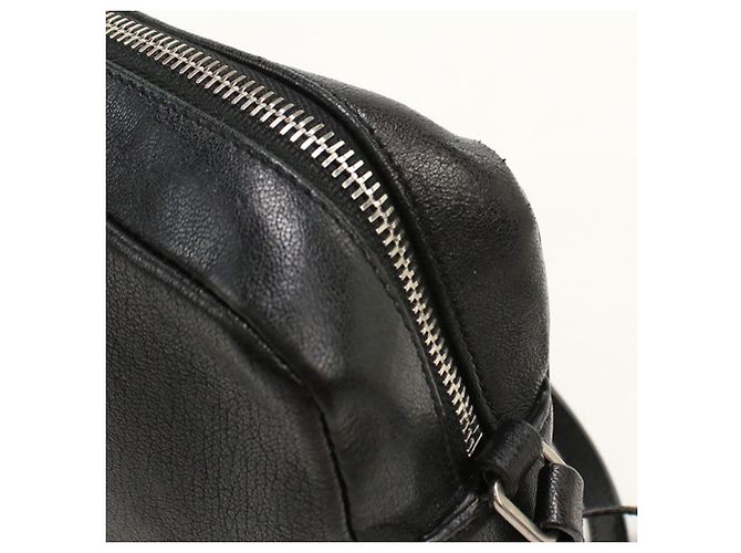 Borsa a tracolla in pelle nera Saint Laurent Nero - vista 6