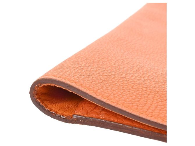 Hermès Clutch Dogon Meeting HERMES in Potiron Arancione - vista 6