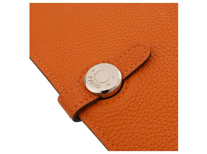 Hermès Clutch Dogon Meeting HERMES in Potiron Arancione - vista 8