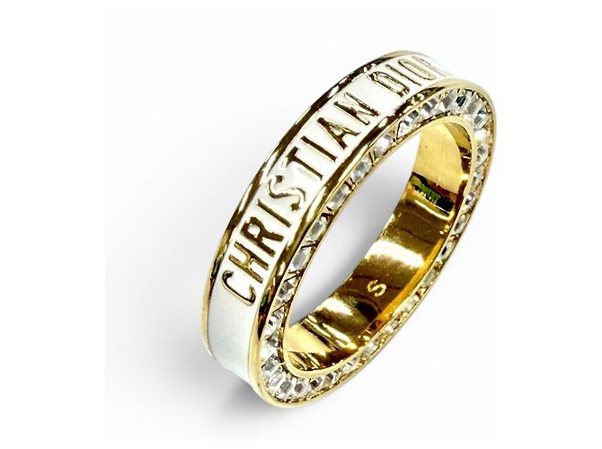 Anello DIOR Night Code di Christian Dior Bianco D'oro - vista 6
