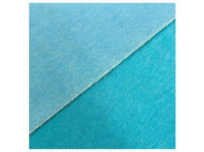 Hermès Stola in cashmere Hermes Blu Turchese - vista 4