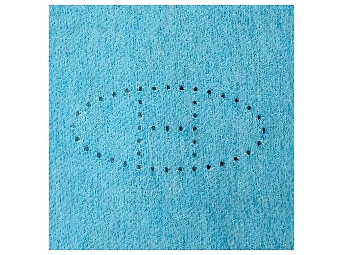 Hermès Stola in cashmere Hermes Blu Turchese - vista 6