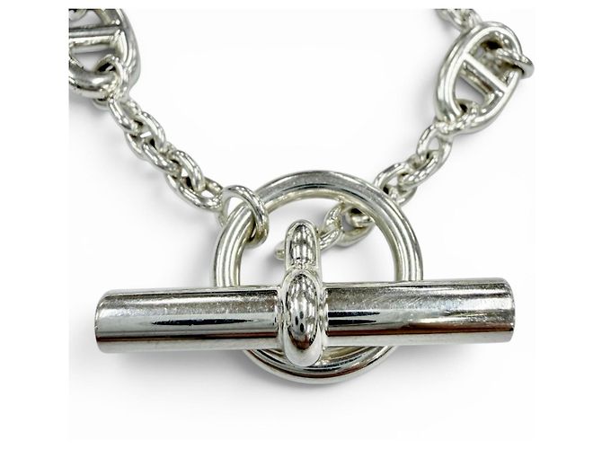 Hermès Hermes Farandole 925 Chaine d'Ancre Bracciale con Charm Argento - vista 2