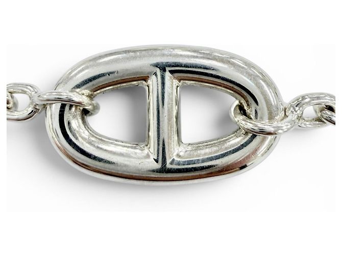 Hermès Hermes Farandole 925 Chaine d'Ancre Bracciale con Charm Argento - vista 3
