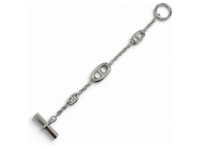 Hermès Hermes Farandole 925 Chaine d'Ancre Bracciale con Charm Argento - vista 4