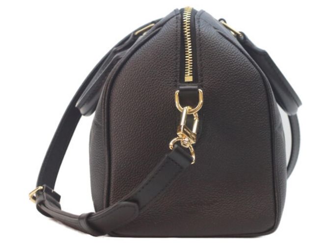 Borsa a tracolla Louis Vuitton Monogram Empreinte Noir Speedy 25 Nero - vista 4
