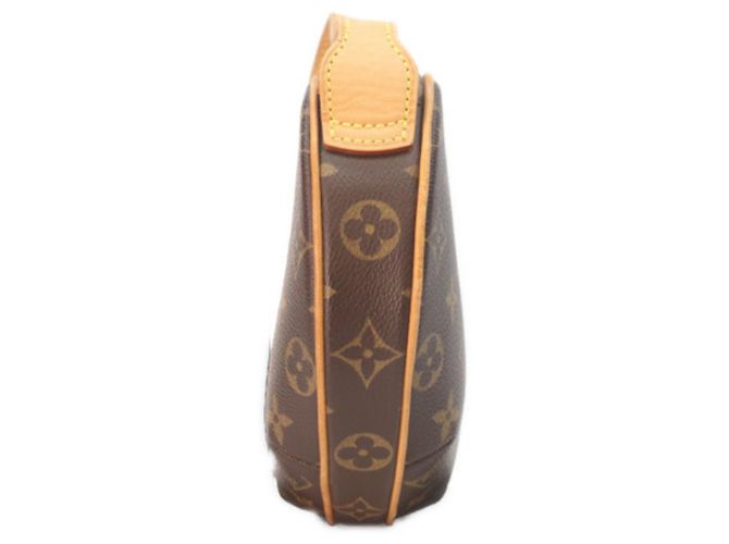 Borsa a tracolla Louis Vuitton Monogram Pochette Croissant Beige - vista 4