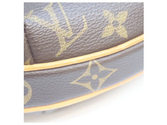 Borsa a tracolla Louis Vuitton Monogram Pochette Croissant Beige - vista 9