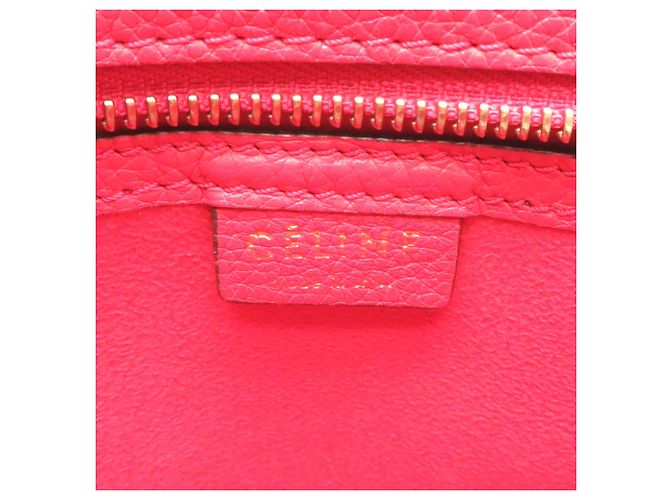 Céline Borsa a mano Nano Shopper da donna Celine Luggage Rosso - vista 7