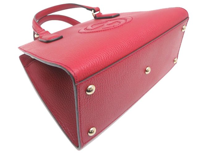 Borsa Gucci Soho in pelle rossa Rosso - vista 3