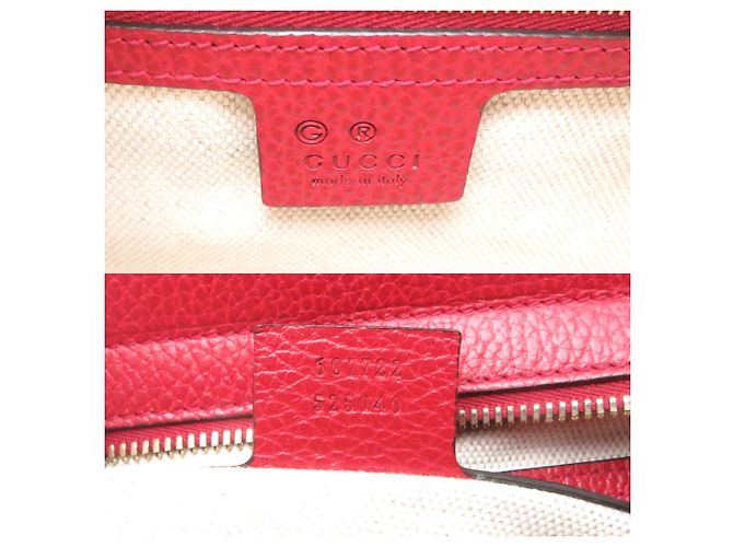 Borsa Gucci Soho in pelle rossa Rosso - vista 7
