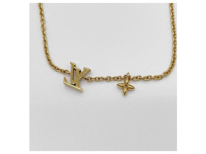 Bracciale charm in metallo dorato Louis Vuitton D'oro - vista 3