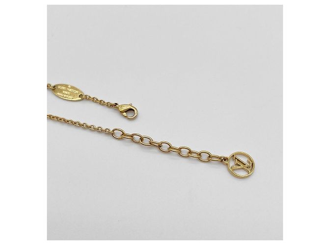 Bracciale charm in metallo dorato Louis Vuitton D'oro - vista 4
