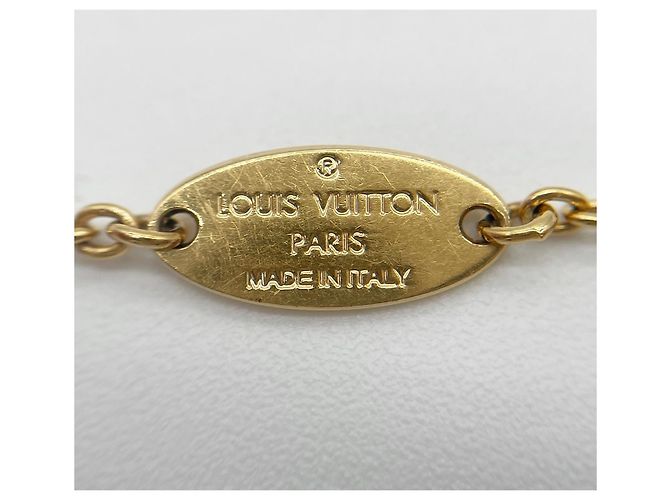 Bracciale charm in metallo dorato Louis Vuitton D'oro - vista 5