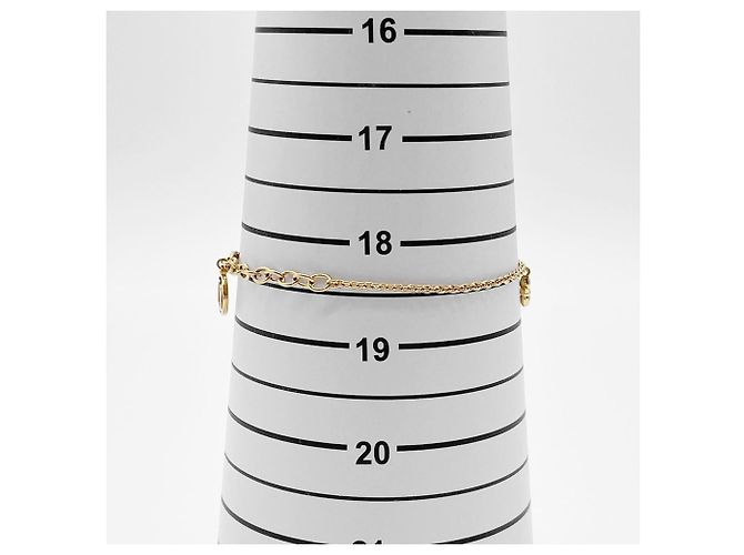 Bracciale charm in metallo dorato Louis Vuitton D'oro - vista 8