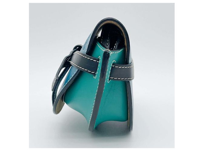 Loewe Gate Bag Mini Schultertasche Blau Grün - Ansicht 3