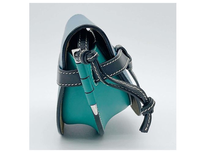 Loewe Gate Bag Mini Schultertasche Blau Grün - Ansicht 4