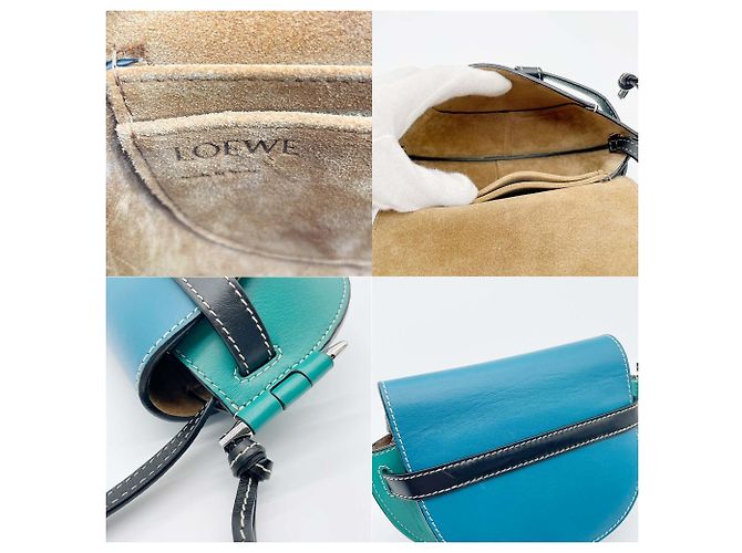 Loewe Gate Bag Mini Schultertasche Blau Grün - Ansicht 7