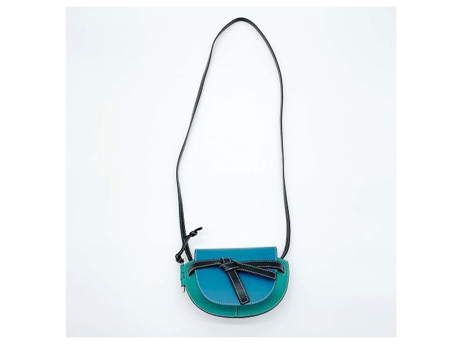 Loewe Gate Bag Mini Schultertasche Blau Grün - Ansicht 8