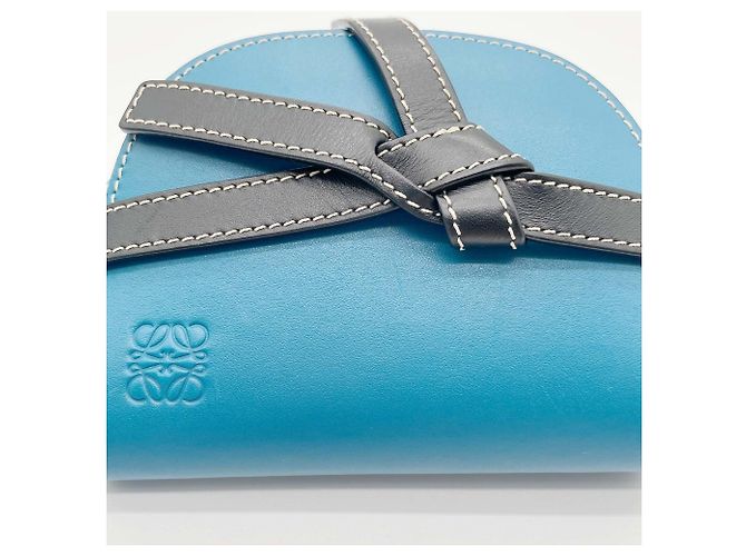 Loewe Gate Bag Mini Schultertasche Blau Grün - Ansicht 9