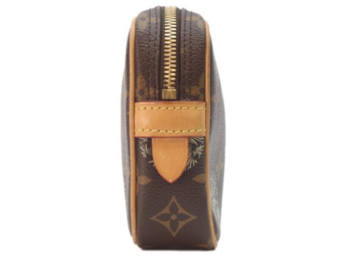 Louis Vuitton x Christopher Nemeth Monogram Pochette Volca Clutch Bag Marrone - vista 2