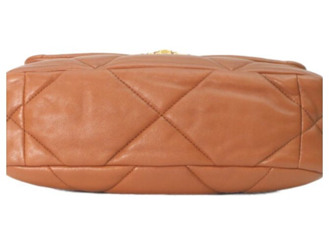 Borsa a Spalla Chanel 19 Small Chain Marrone - vista 5