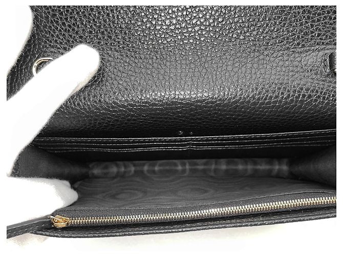 Borsa a tracolla Gucci Soho con stampa a rilievo Nero - vista 6