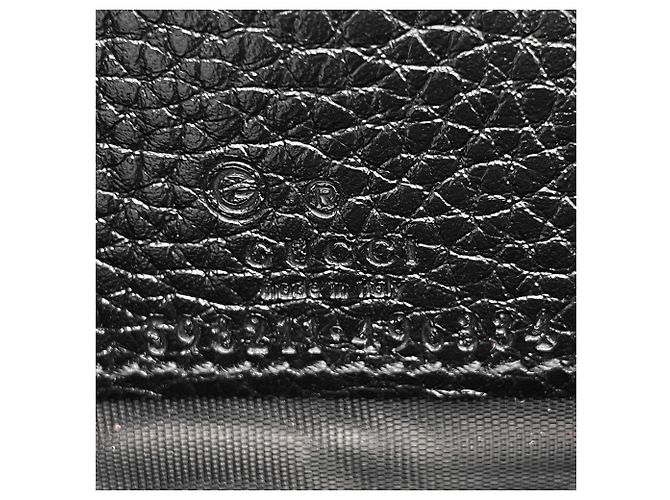Borsa a tracolla Gucci Soho con stampa a rilievo Nero - vista 8