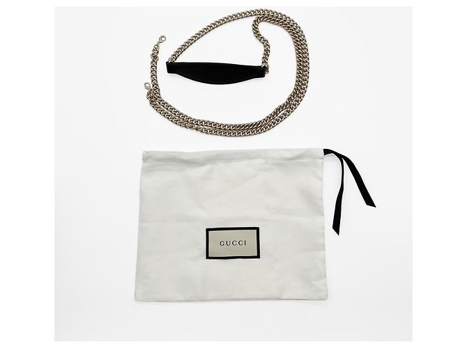 Borsa a tracolla Gucci Soho con stampa a rilievo Nero - vista 9